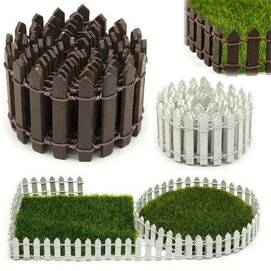 Mini wooden fence decoration