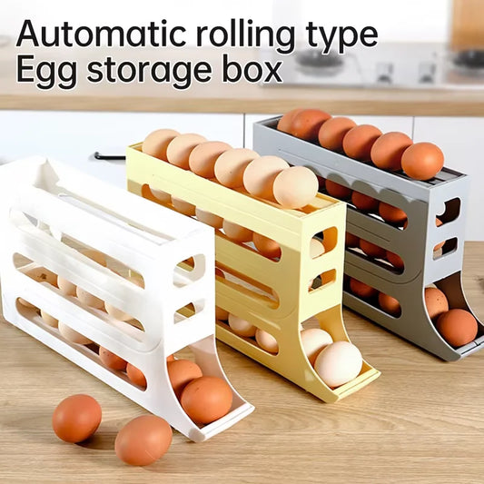 Automatic sliding egg roller