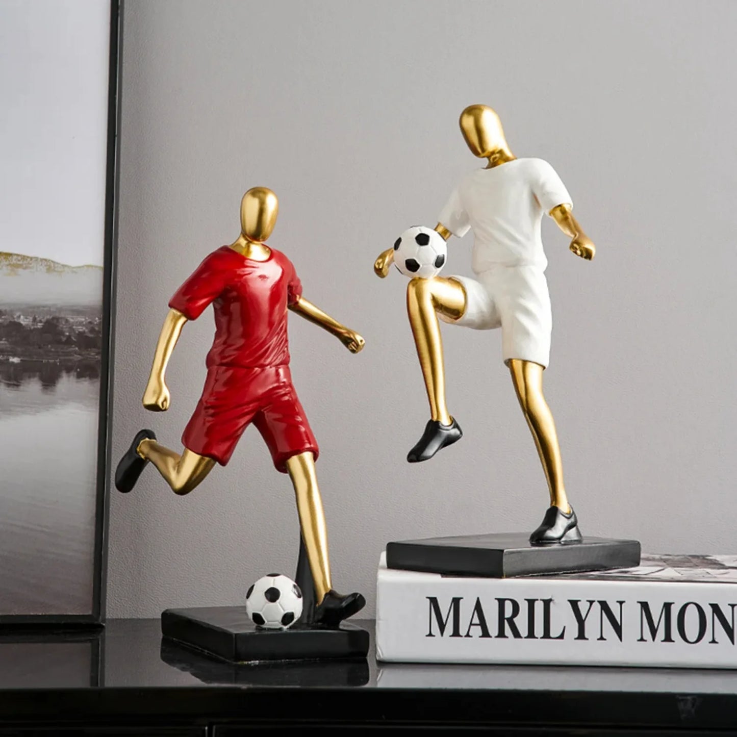 Football Player Resin Statue