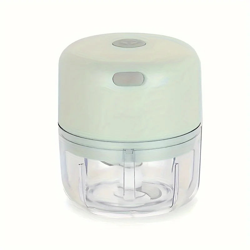 Electric Mini Food Chopper and Garlic Masher - Portable USB Meat Grinder and Vegetable Cutter for Kitchen Use