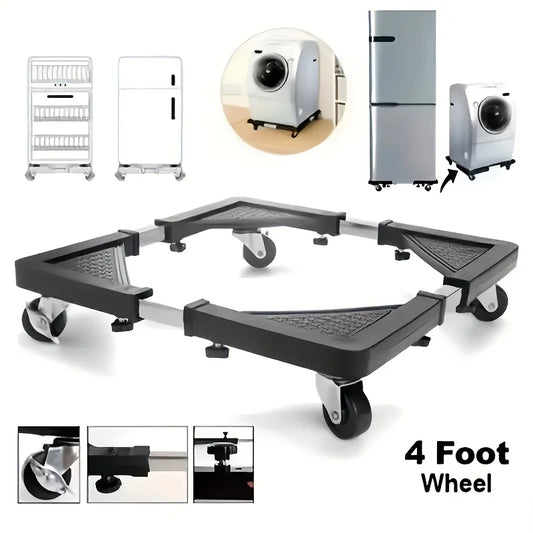 Stainless Steel Appliance Dolly Cart with 4 Locking Wheels