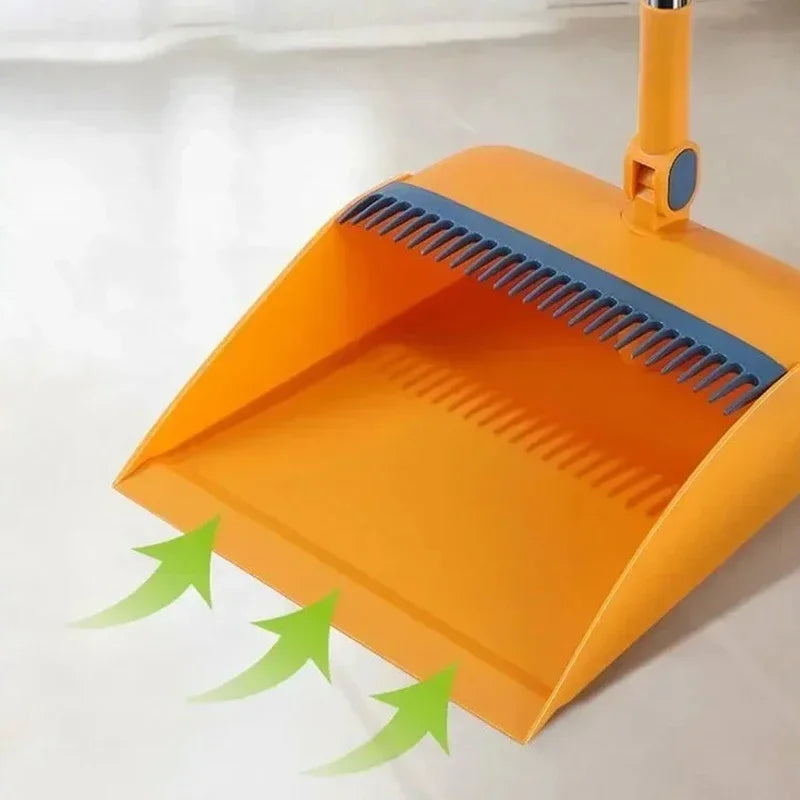 Broom And Dustpan with Vertical Folding