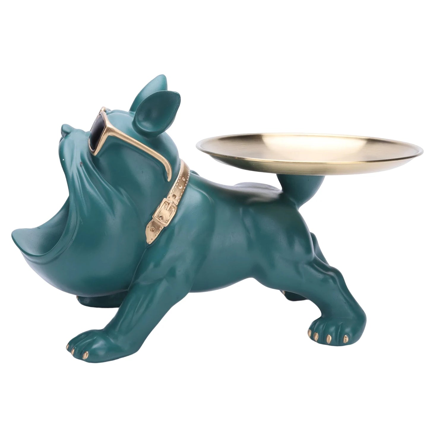 Bulldog Sculpture Dog Tray Key Storage