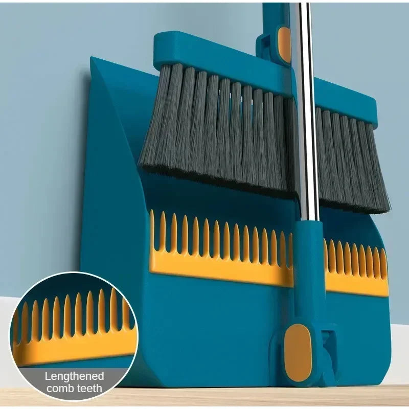 Broom And Dustpan with Vertical Folding