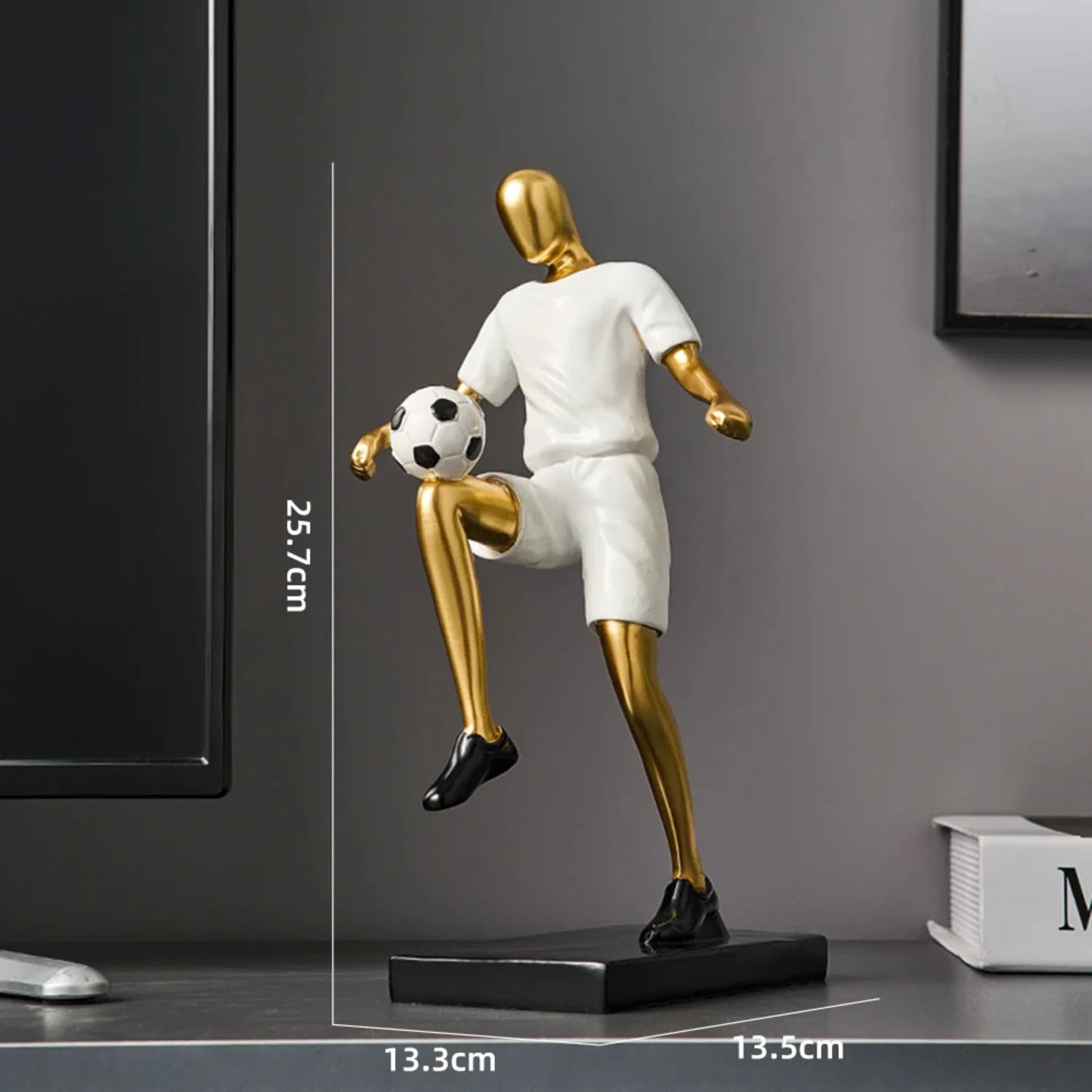 Football Player Resin Statue