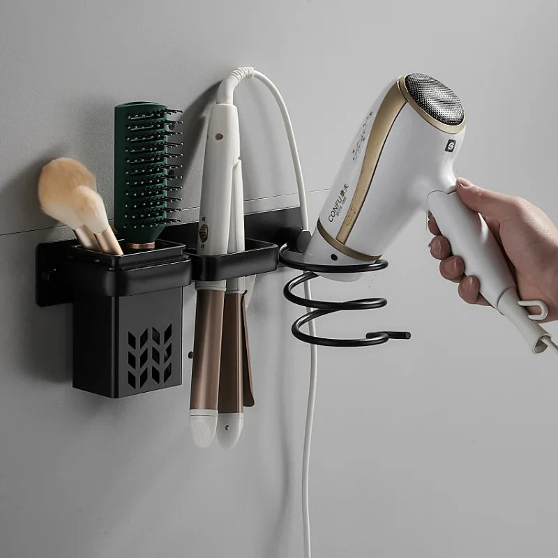 Wall-Mounted Hair Dryer Holder