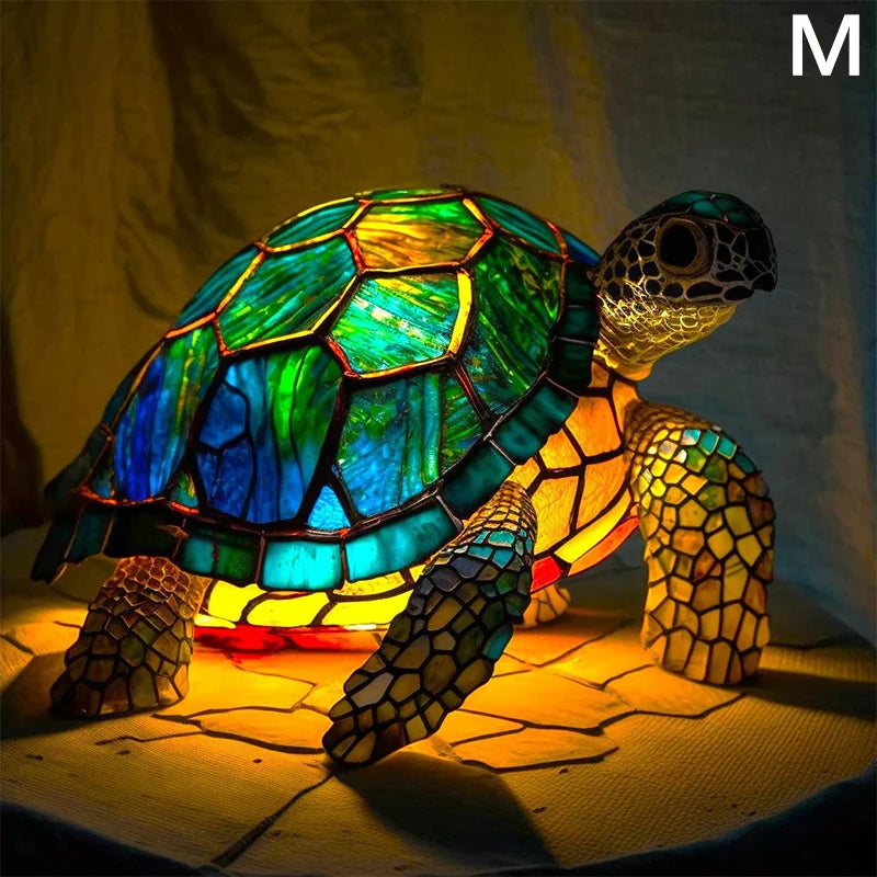 Animal Table Lamp Series with Stained Glass