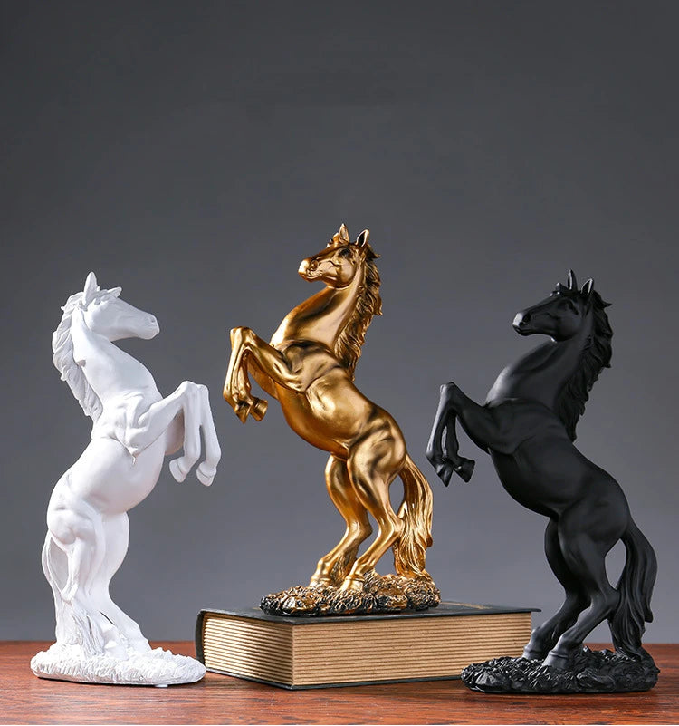 Nordic Horse Resin Statue