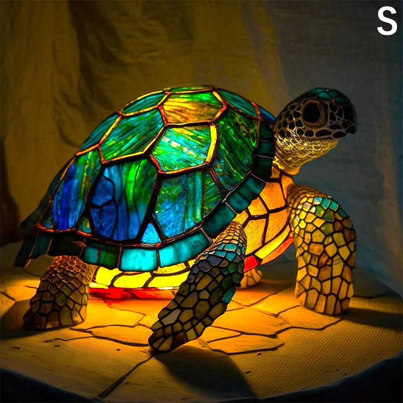 Animal Table Lamp Series with Stained Glass