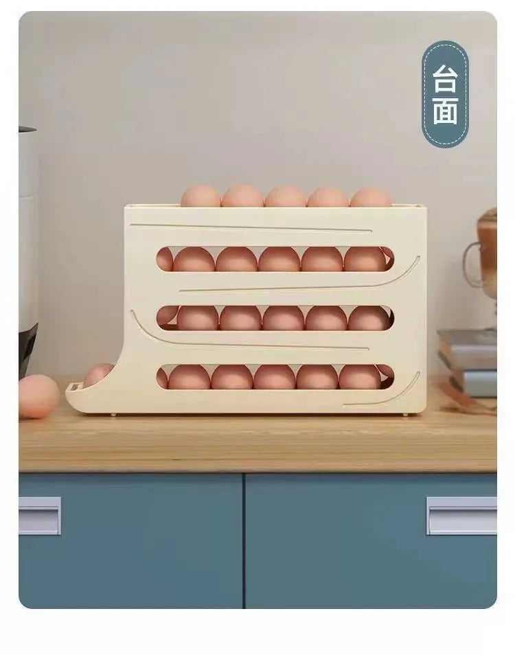 Automatic sliding egg roller