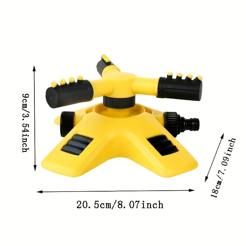 Automatic Rotating Trigeminal Sprinkler For Watering Gardening