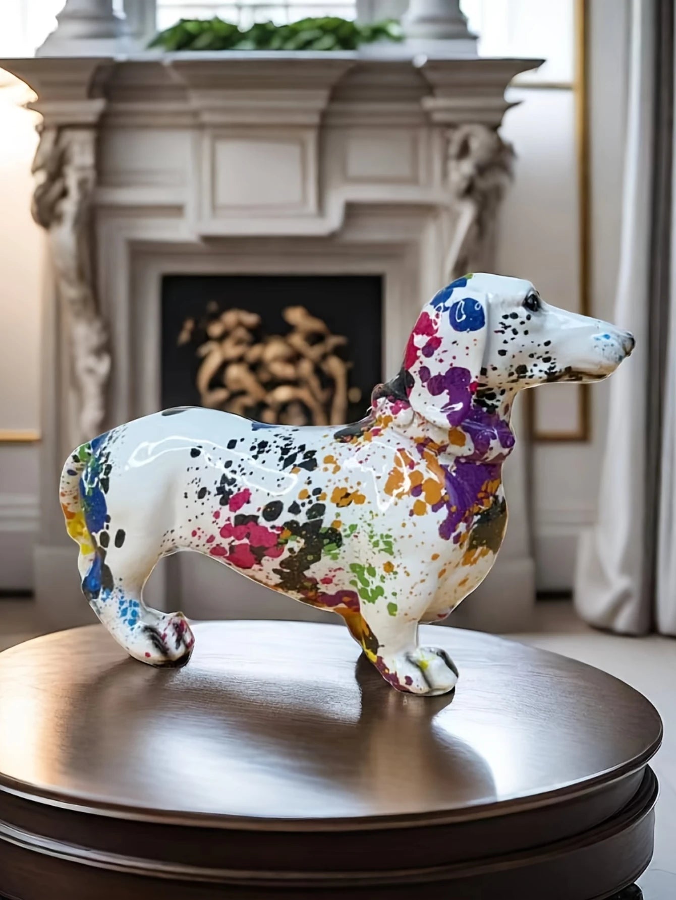 French Bulldog Resin Statue Decoration