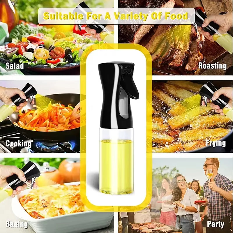 3-Pack Oil Sprayer Bottles (200ml/500ml) for Home Cooking, Fitness, and Outdoor Use - Ideal for Oils, Vinegars, and Sauces