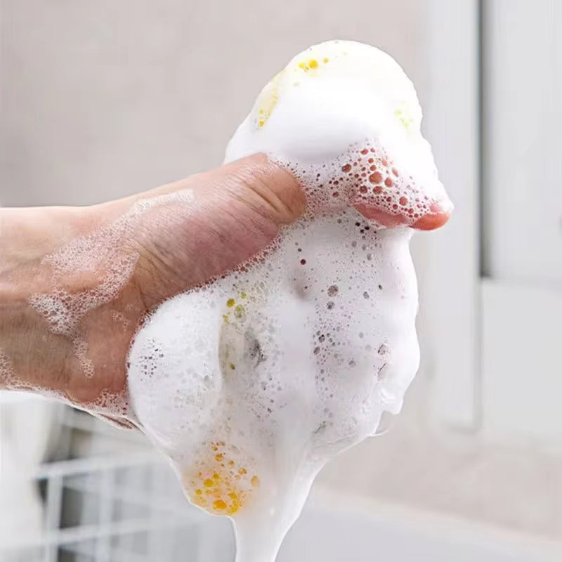 5/10 Pack Dual-Sided Dishwashing Sponges and Brushes for Effective Kitchen Cleaning