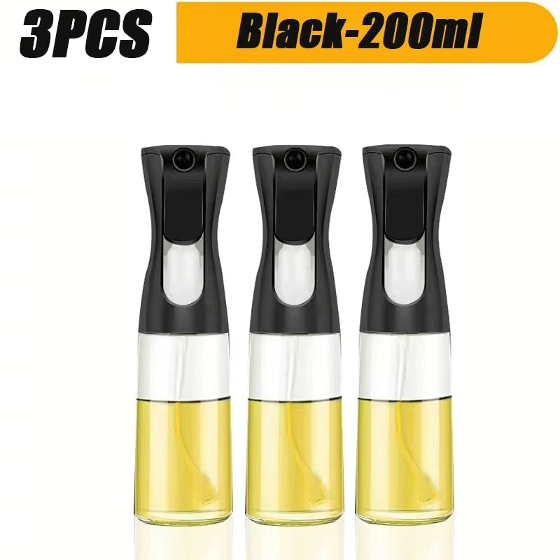 3-Pack Oil Sprayer Bottles (200ml/500ml) for Home Cooking, Fitness, and Outdoor Use - Ideal for Oils, Vinegars, and Sauces