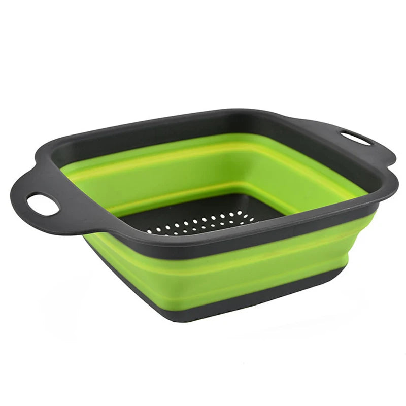 2022 Portable Collapsible Vegetable and Fruit Washing Basket - Foldable Colander and Drainer Kitchen Accessory